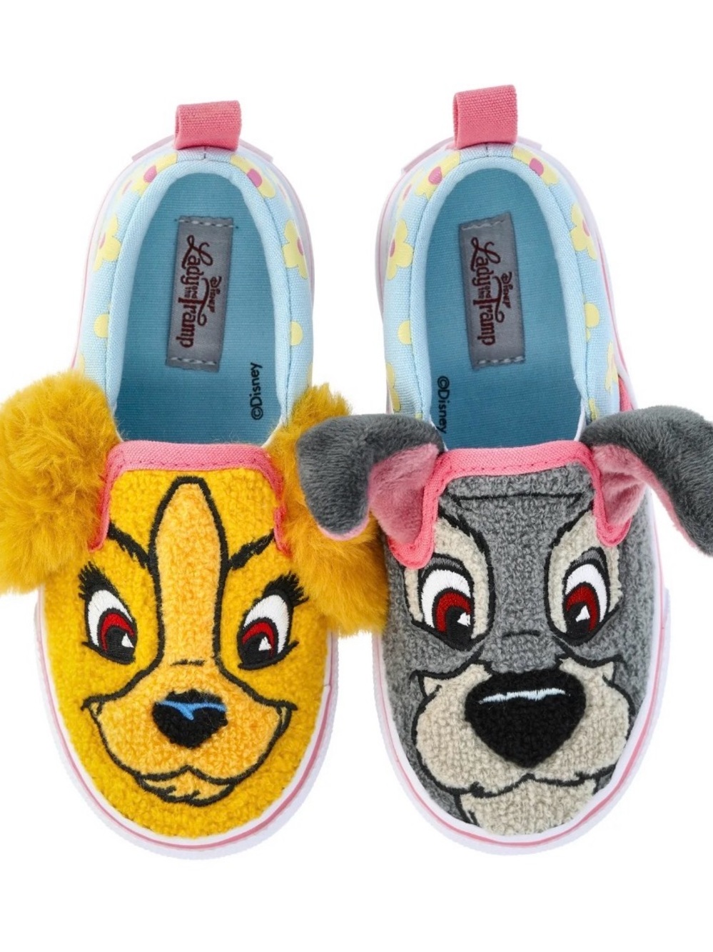 Disney Lady & The Tramp Kids Character Slip-On Shoes Toddler Size 11 NEW